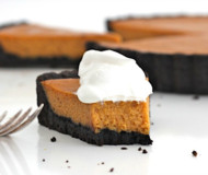 Dark Chocolate Pumpkin Tart