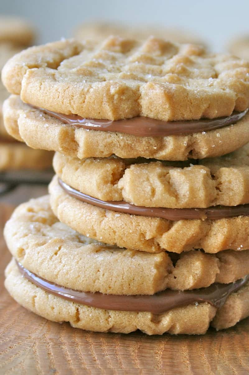 Peanut Butter Cookie Sandwiches - The BakerMama