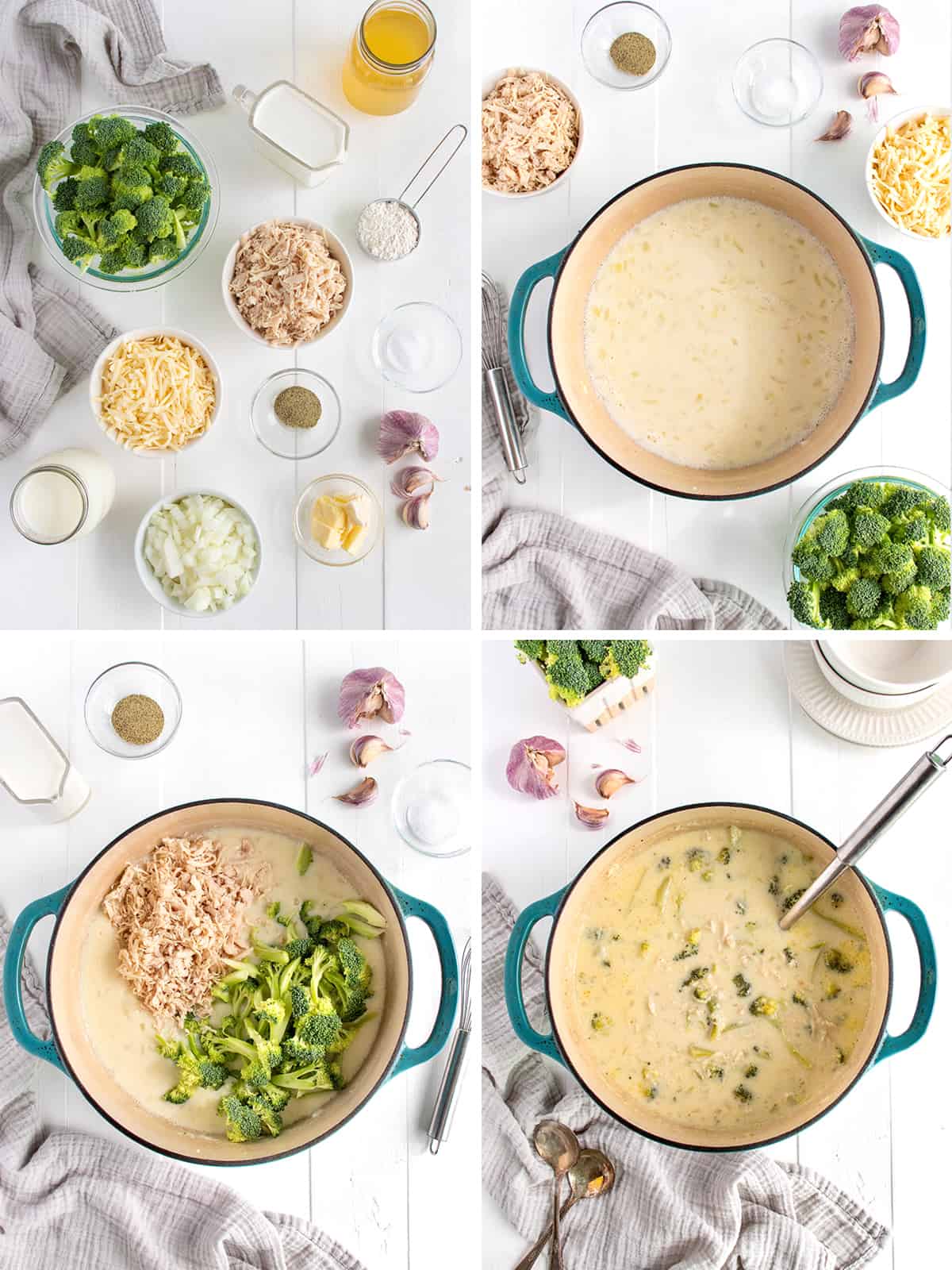 Broccoli Cheddar Chicken Soup by The BakerMama