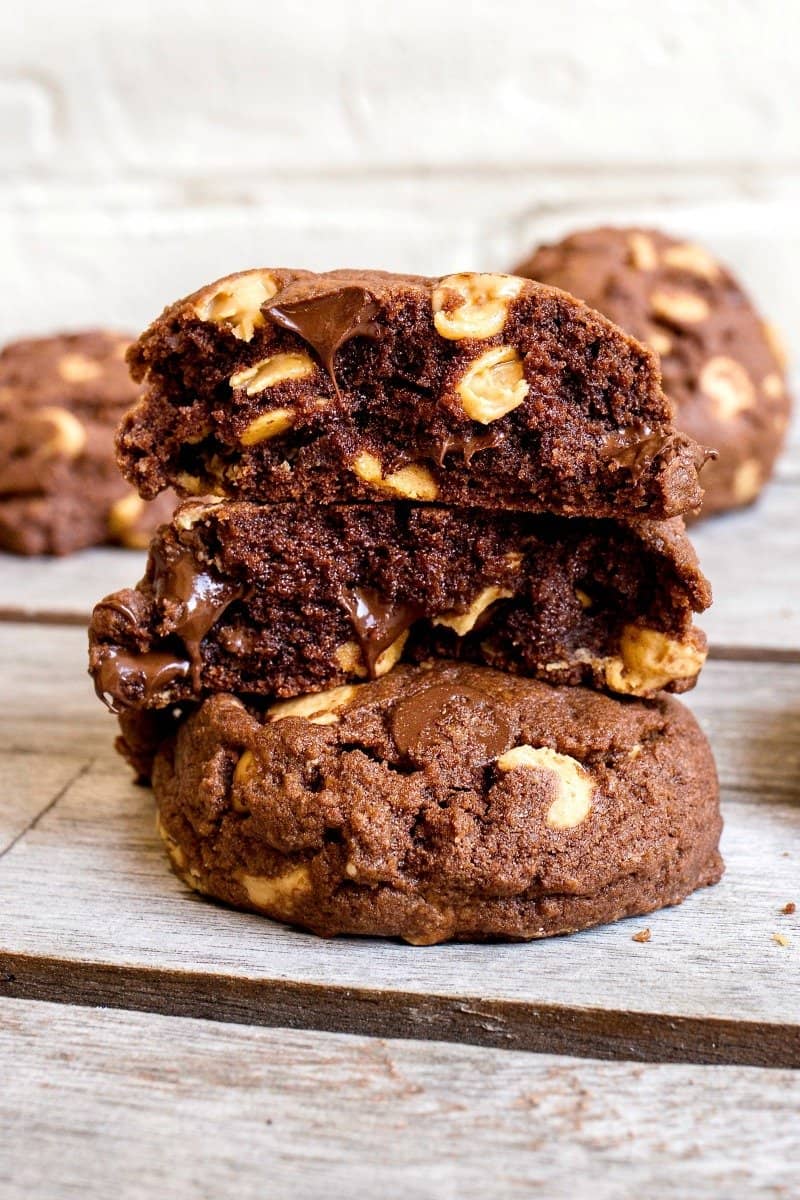 Chocolate Peanut Butter Chip Cookies