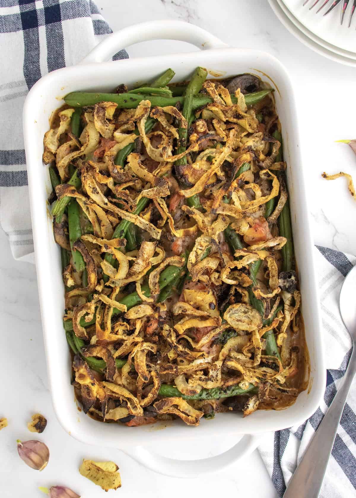 Fresh Green Bean Casserole by The BakerMama