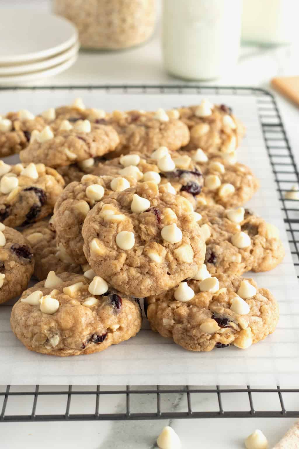 Oatmeal Cranberry White Chocolate Chip Macadamia Nut Cookies The