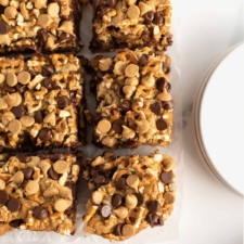 Salted Pretzel Peanut Butter Chip Bars-image