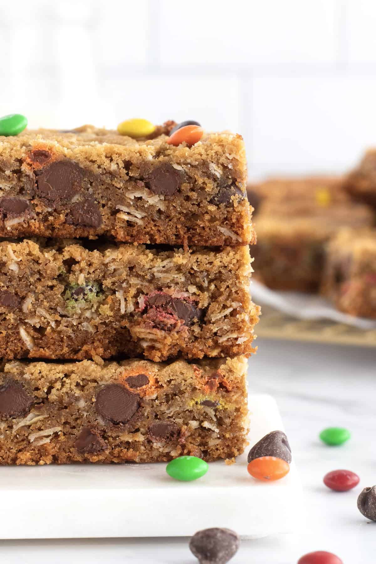 Monster Cookie Bars by The BakerMama