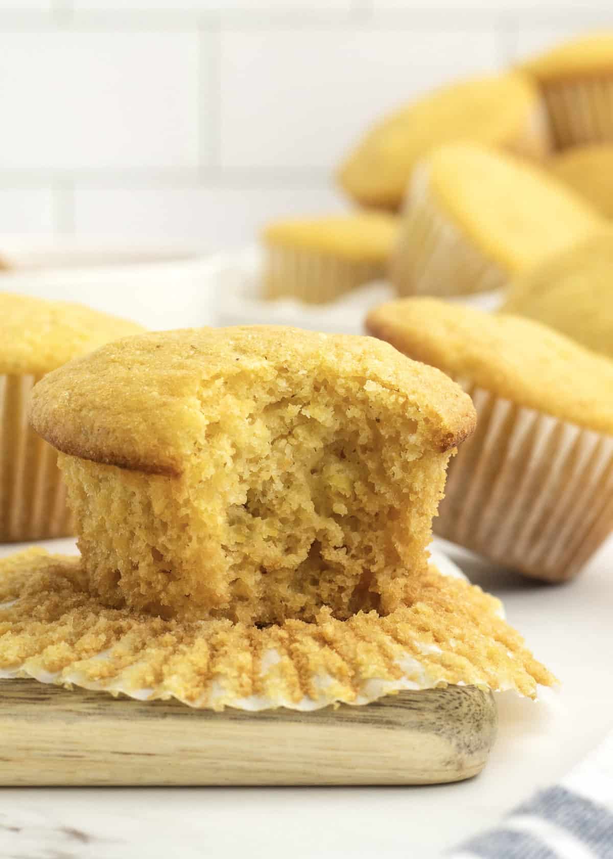 Honey Corn Muffins by The BakerMama