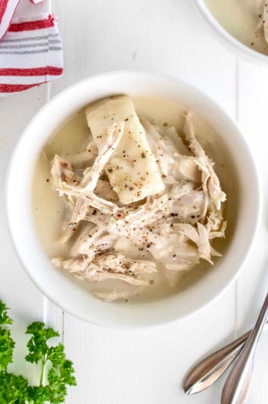 Homestyle Chicken and Dumplings by The BakerMama