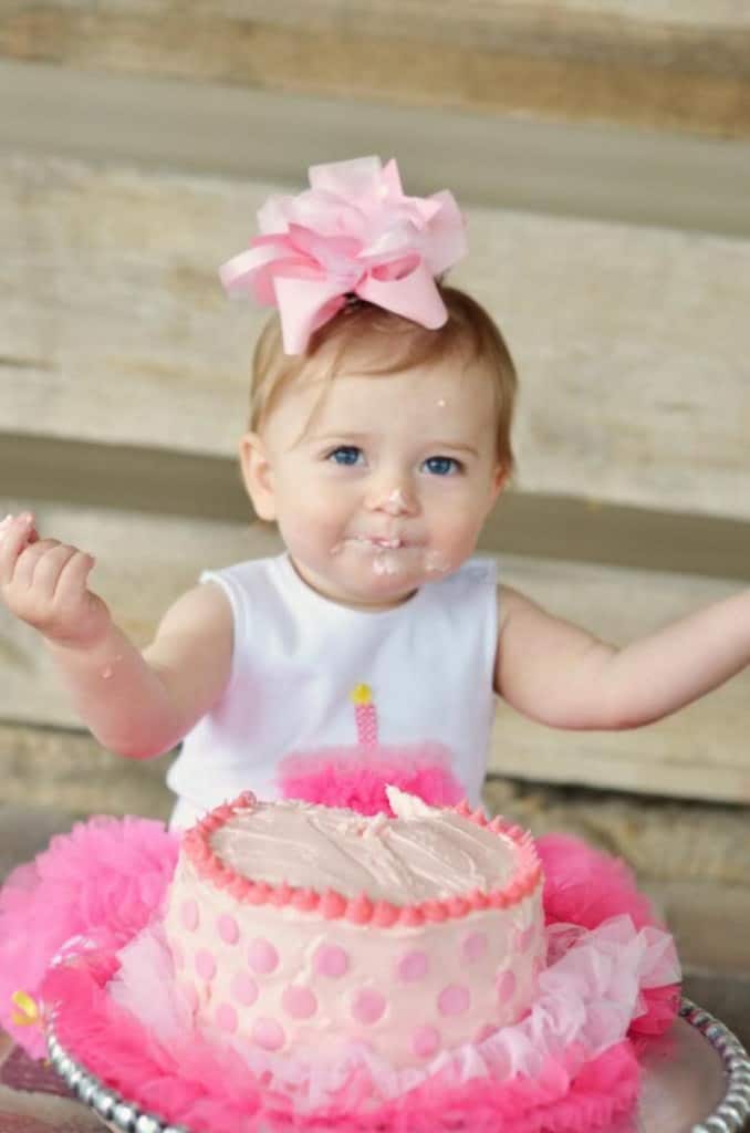 First Birthday Smash Cake - The BakerMama