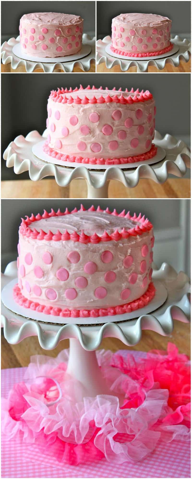 First Birthday Smash Cake {banana cake with marshmallow creme frosting}