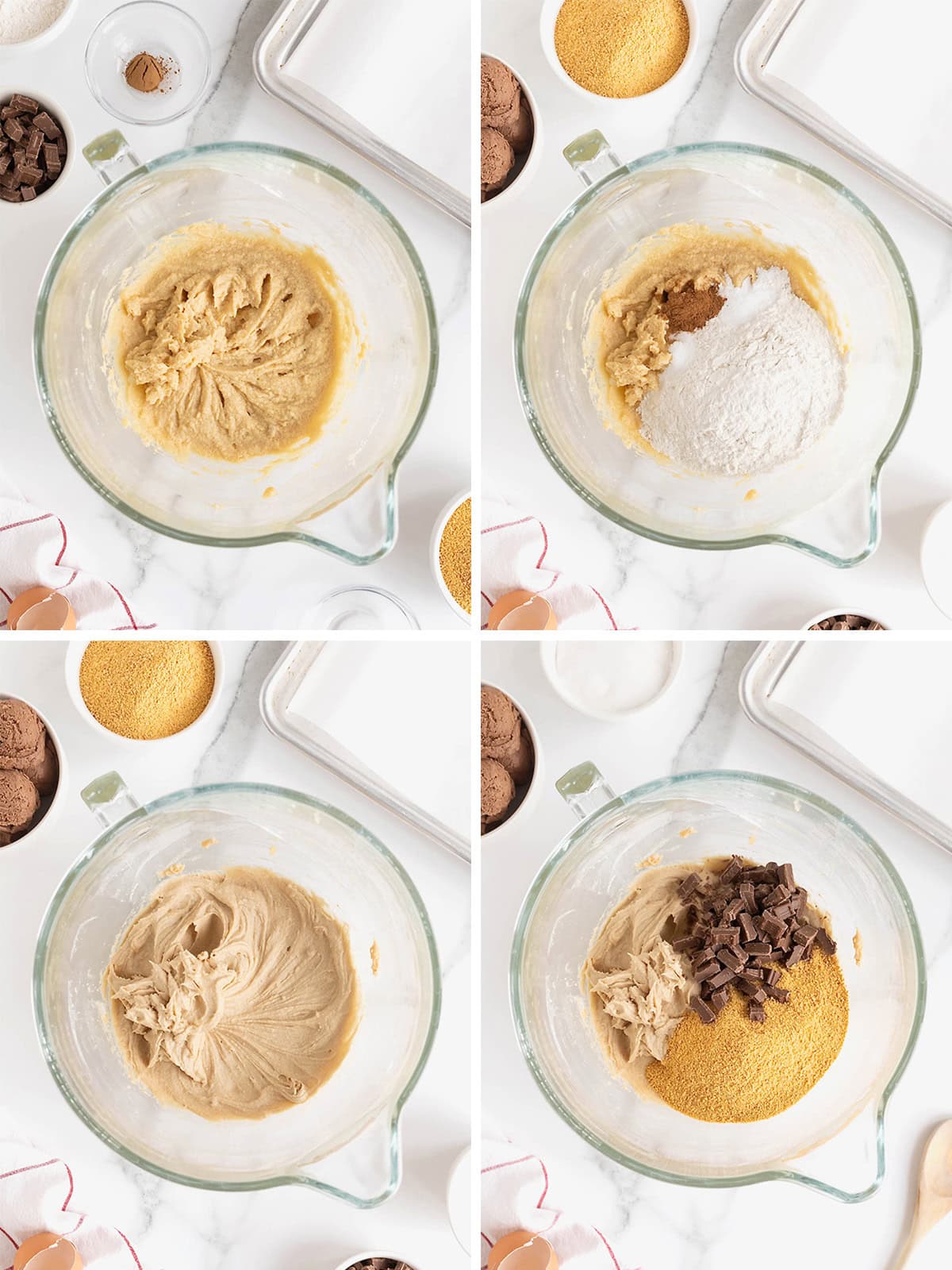 Steps to make s'mores ice cream sandwiches.
