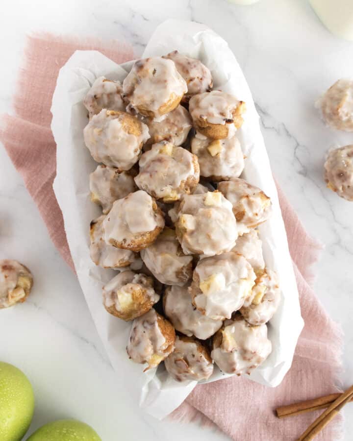 Baked Apple Fritters by The BakerMama