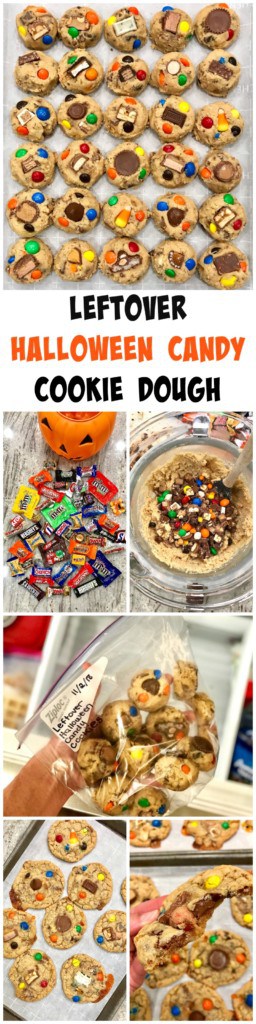 Leftover Halloween Candy Cookie Dough The BakerMama Leftover Halloween Candy Cookie Dough The BakerMama