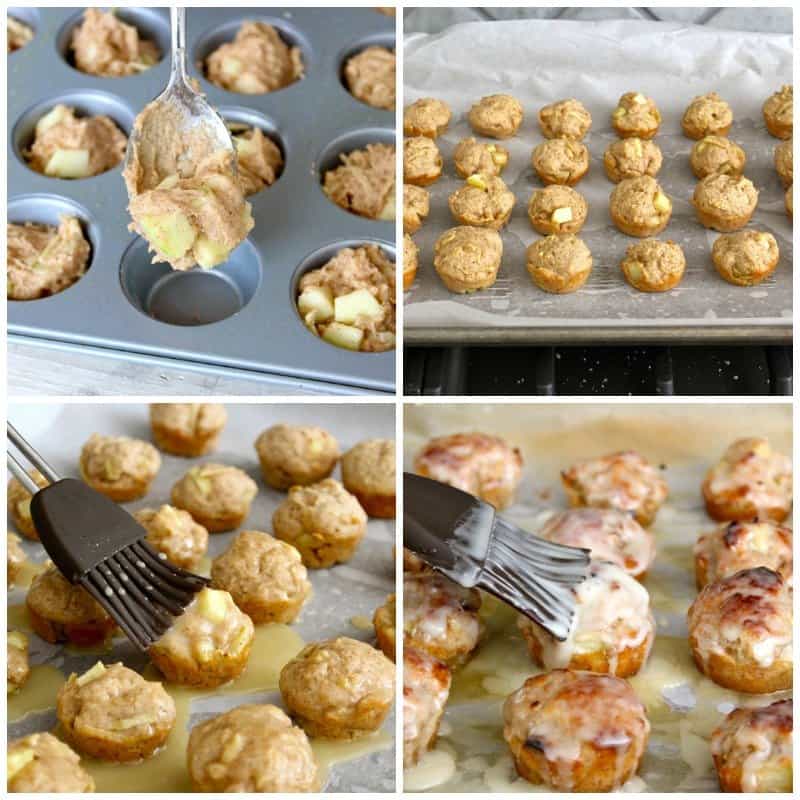 Baked Apple Fritters - The BakerMama