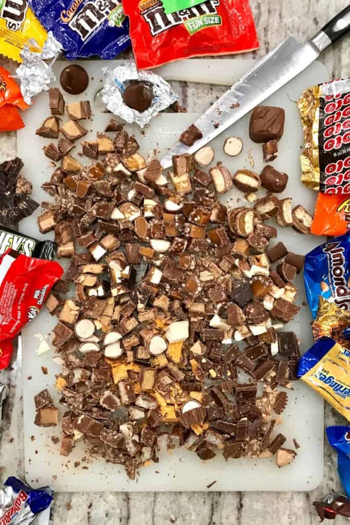 Leftover Halloween Candy Cookie Dough The BakerMama leftover-halloween-candy-cookie-dough-the-bakermama