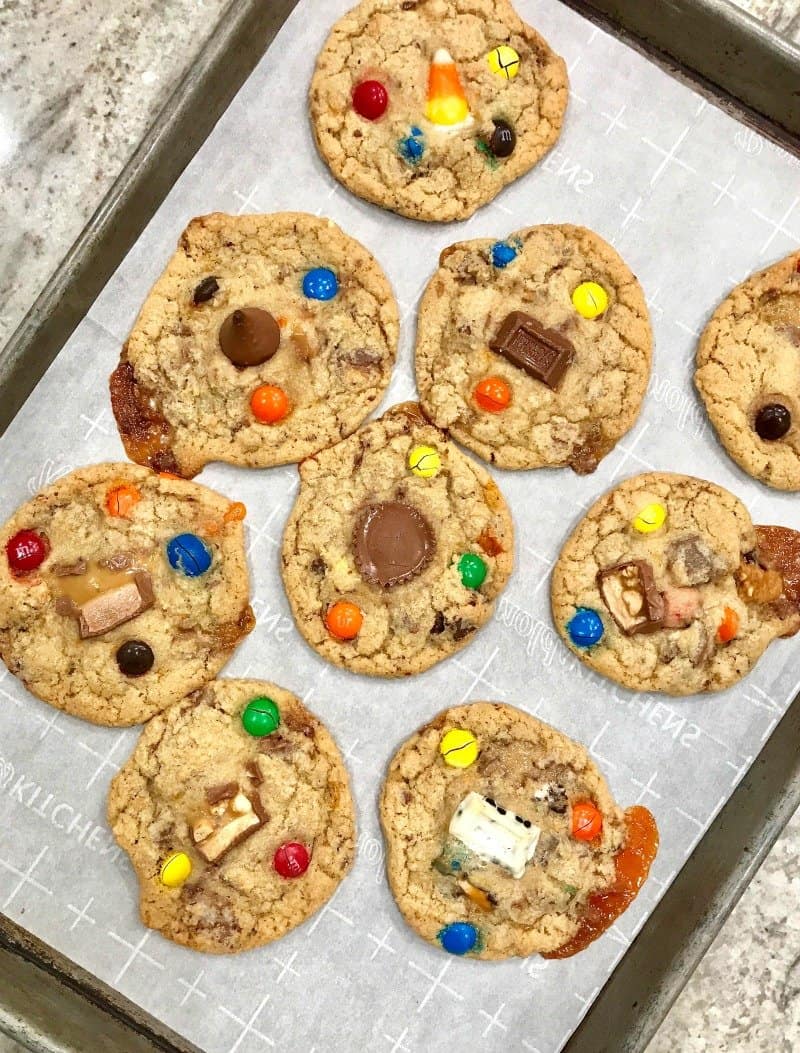 Leftover Halloween Candy Cookie Bars - Butternut Bakery