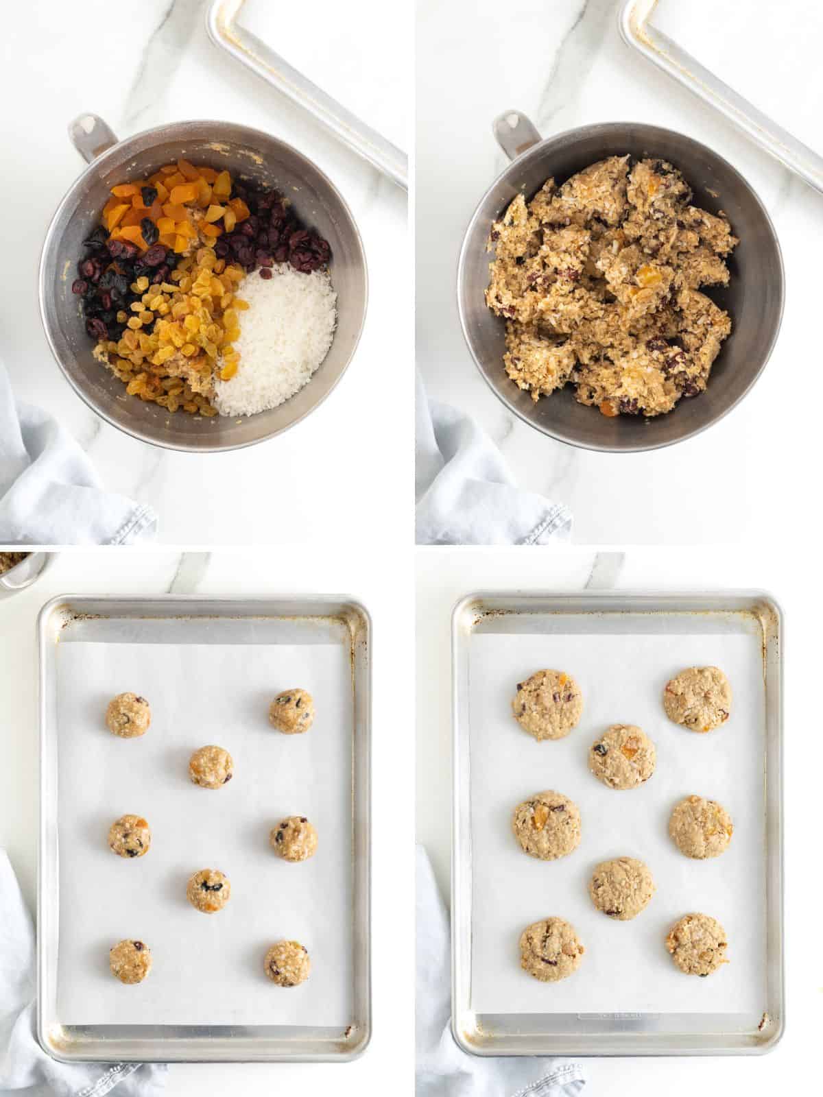 Steps to make Coconut Oatmeal Cookies.