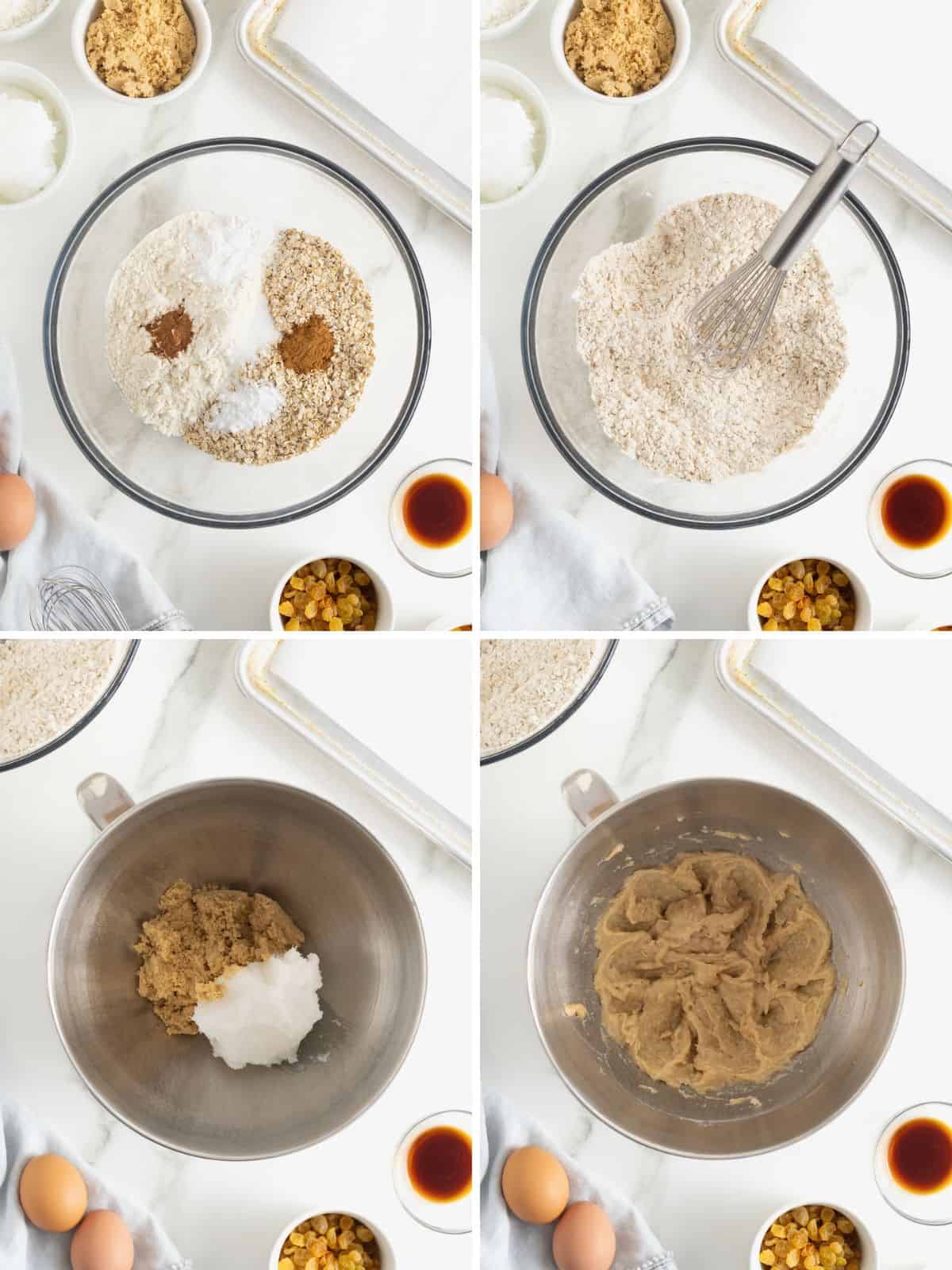 Steps to make Coconut Oatmeal Cookies.