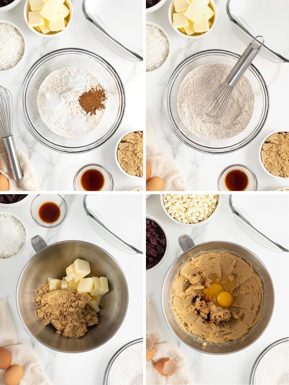 Steps to make Cranberry Coconut White Chocolate Bars.