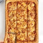 Sheet Pan Pizza by The BakerMama