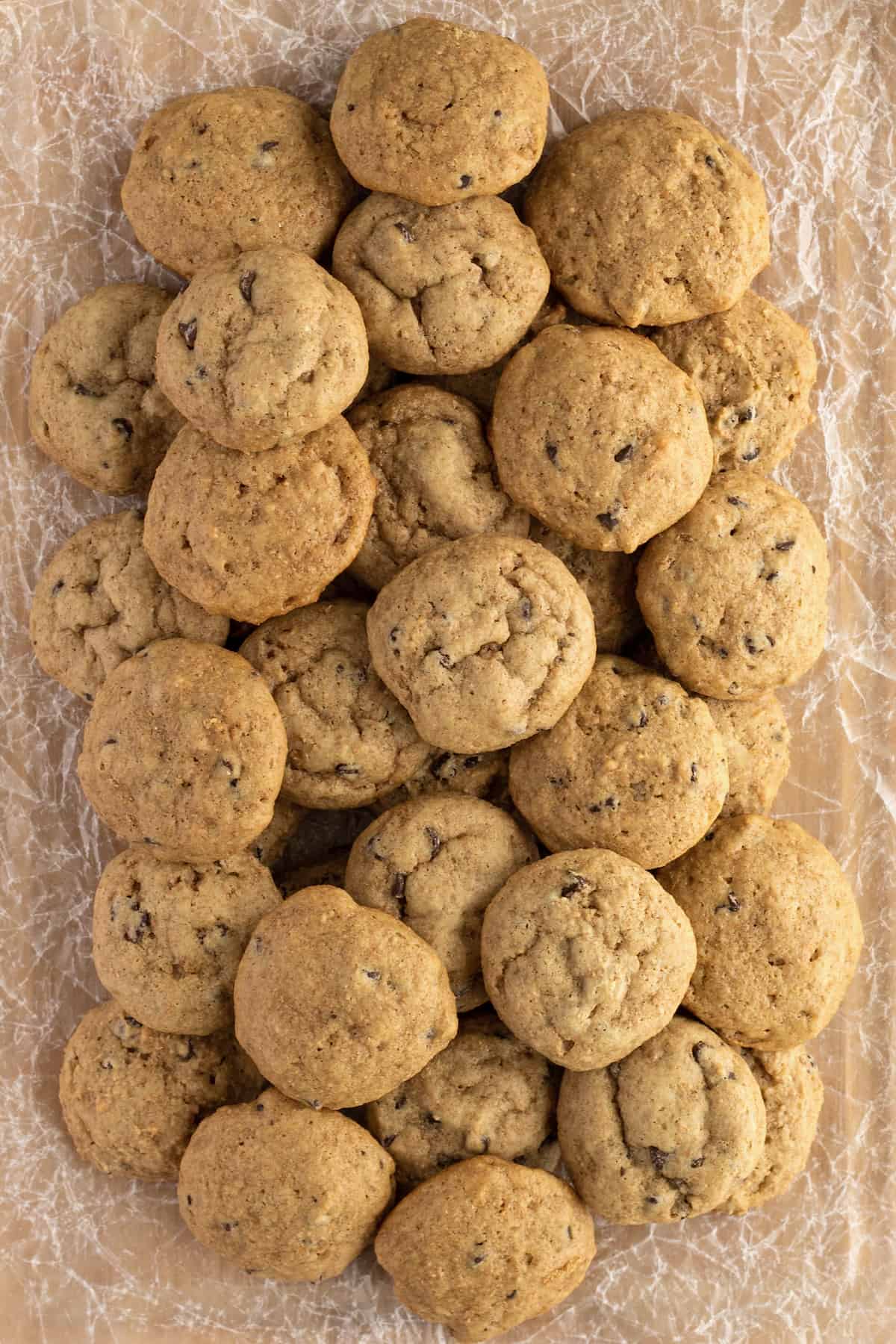 Healthier Mini Chocolate Chip Cookies by The BakerMama