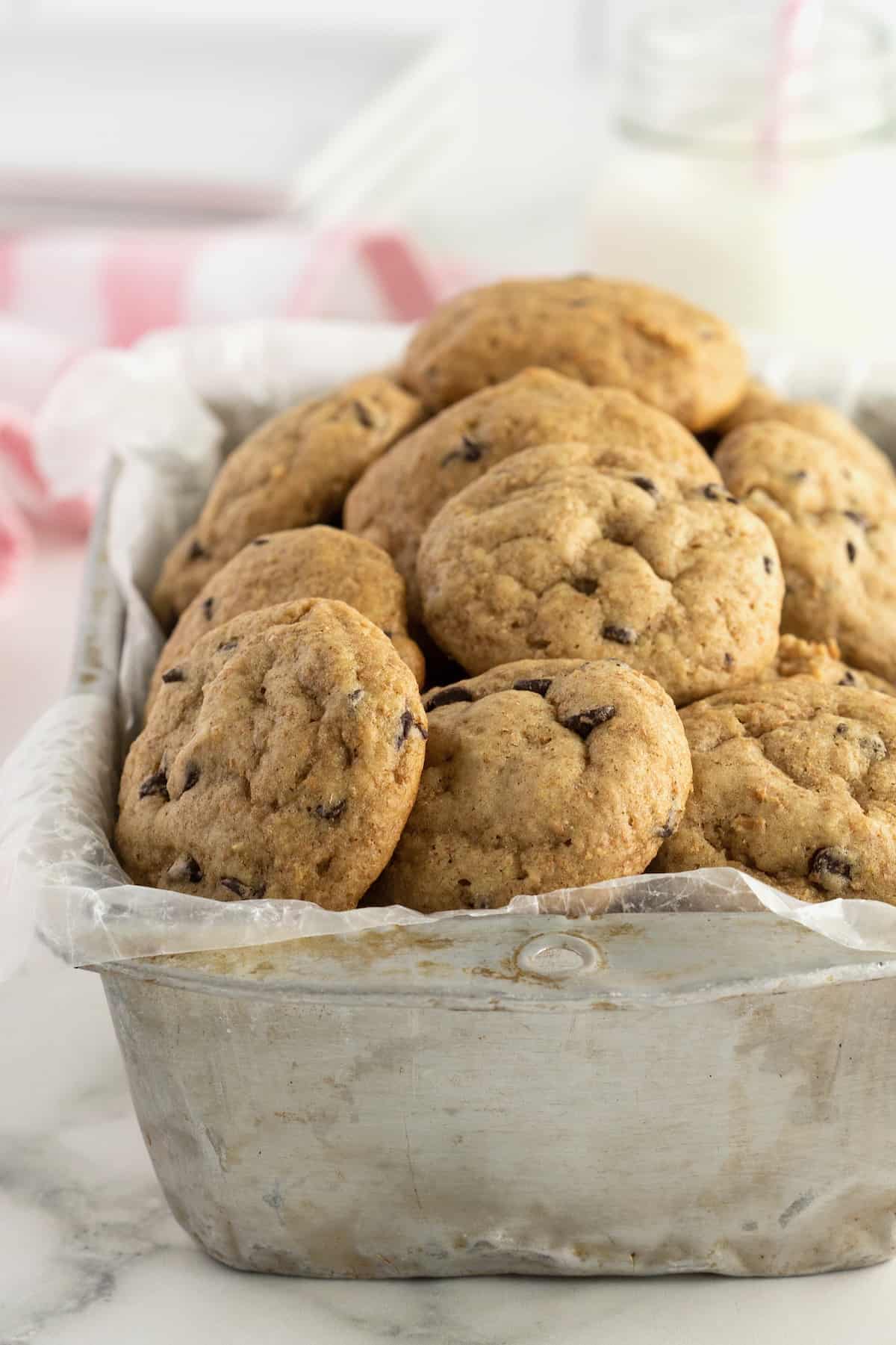 Healthier Mini Chocolate Chip Cookies by The BakerMama