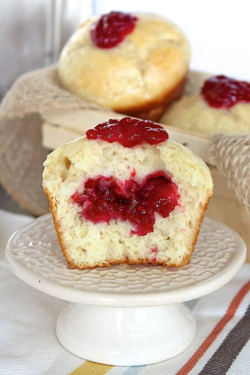 Jelly-Filled Donut Muffins - The BakerMama