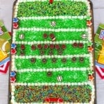 Football Field Chocolate Chip Cookie Cake
