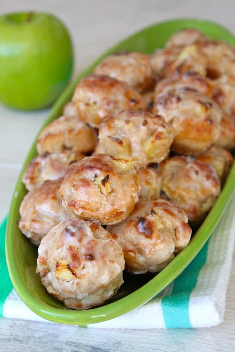 Baked Apple Fritters - The BakerMama