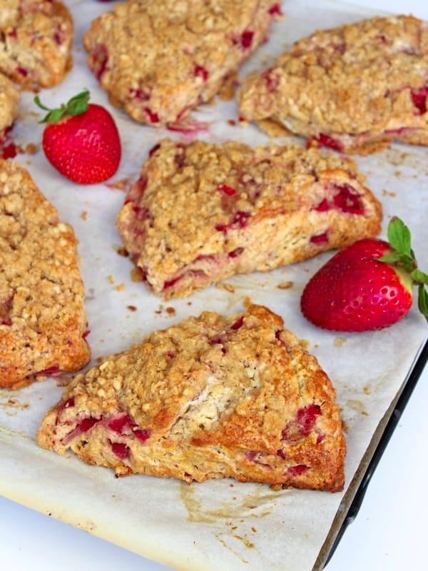 Strawberry Streusel Scones