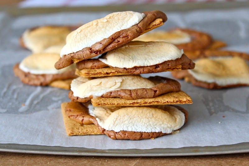 Melting S'mores Cookies