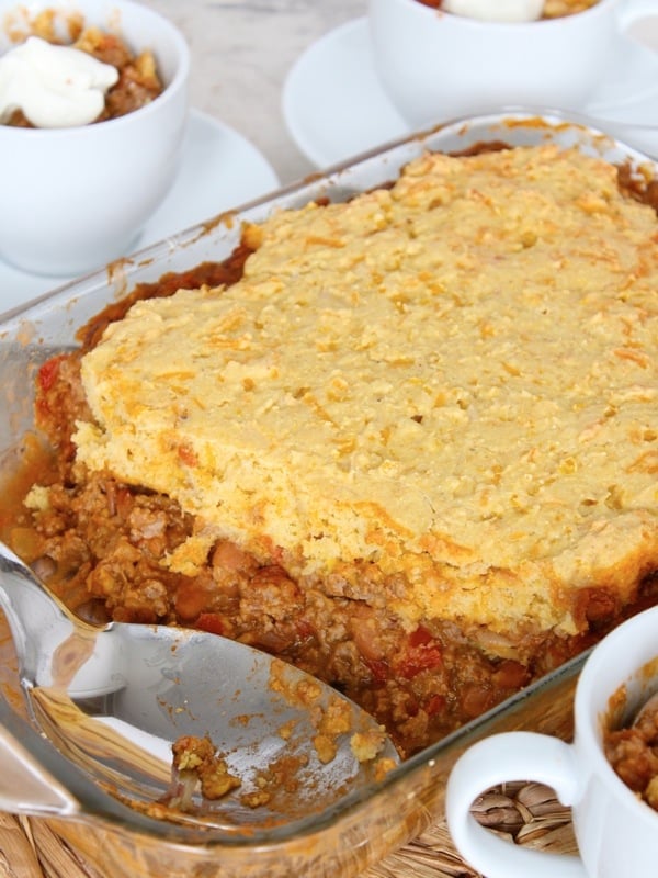 Chili Cornbread Casserole