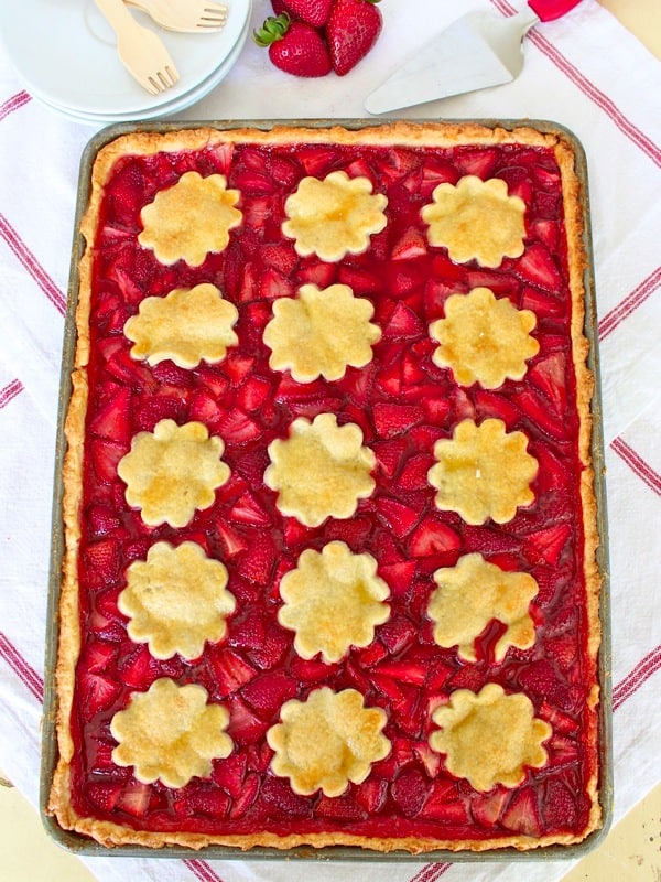 Strawberry Slab Pie