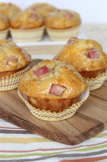 Honey-Glazed Ham & Cheddar Muffins