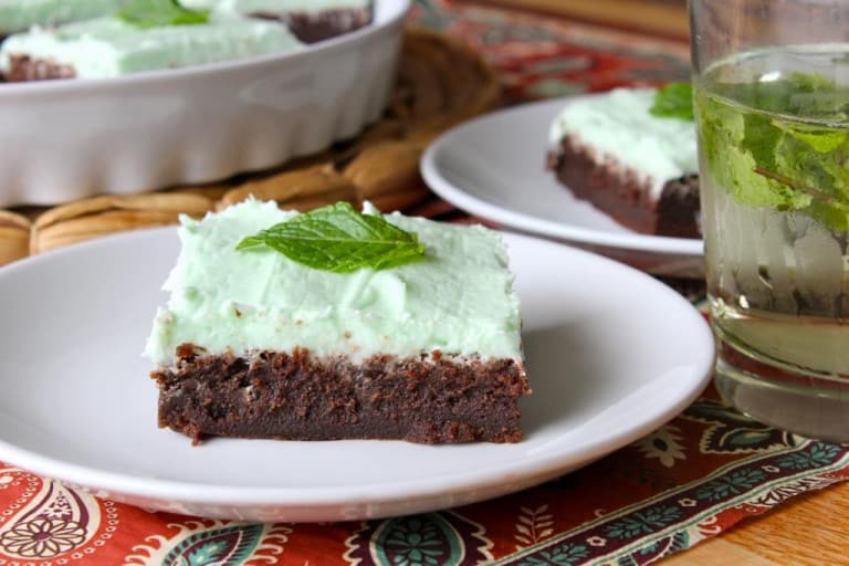 Mint Julep Brownies The BakerMama