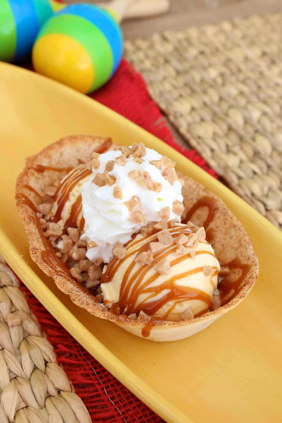 Toffee Taco Sundaes