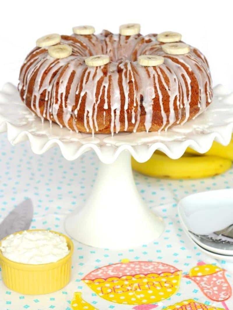 Banana Pudding Pound Cake The BakerMama