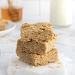 3-Ingredient Peanut Butter Honey Oat Bars