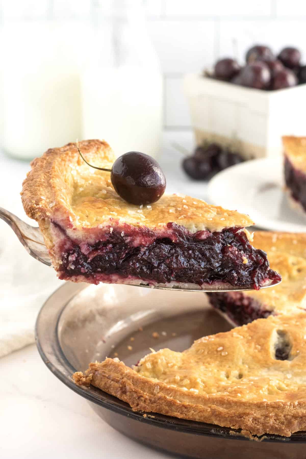 Fresh Cherry Pie by The BakerMama