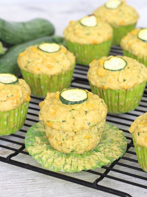 Zucchini Sweet Corn Muffins