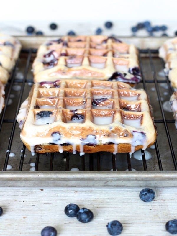 Blueberry Cake Waffles