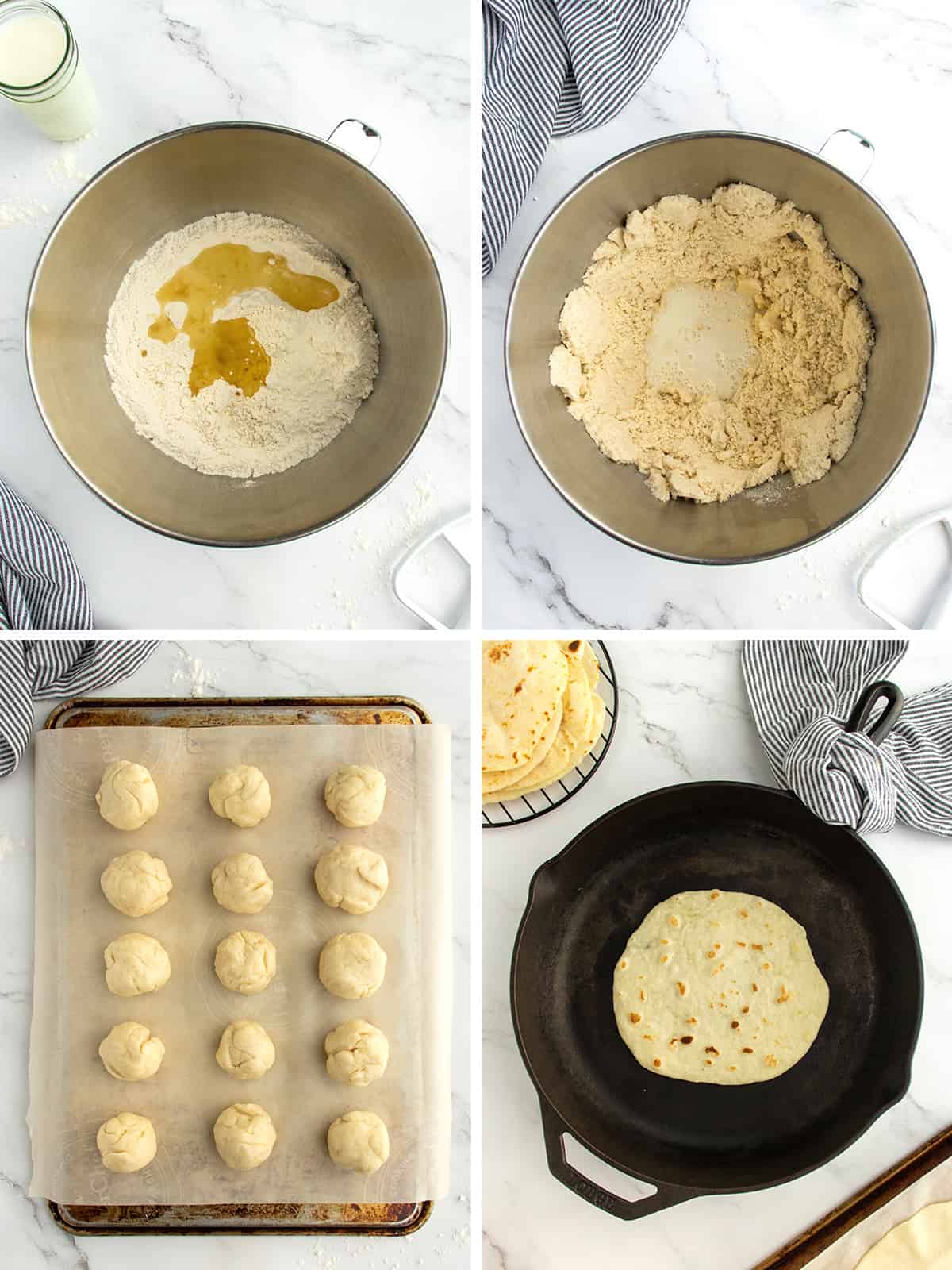 Homemade Flour Tortillas by The BakerMama