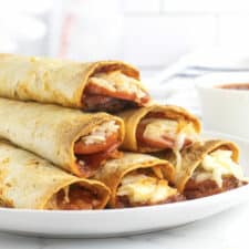 Baked Pizza Taquitos - The BakerMama