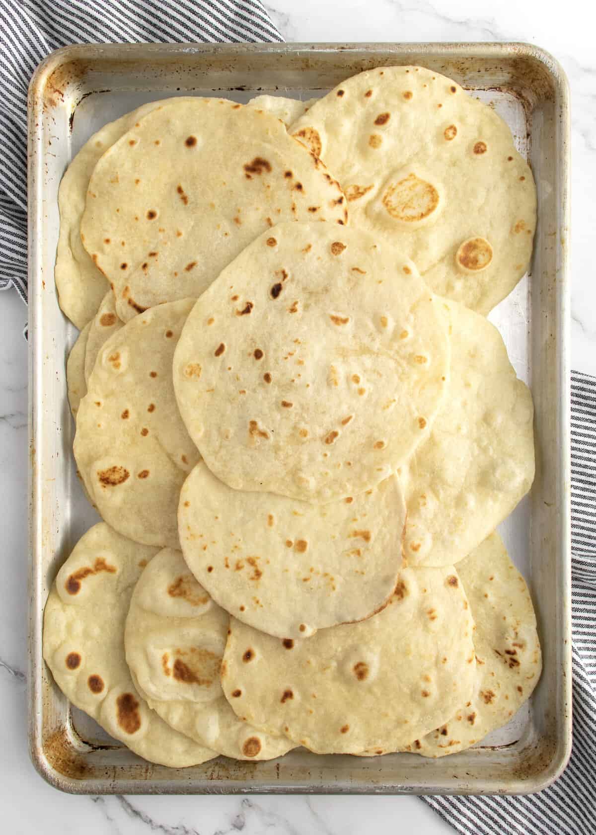 Homemade Flour Tortillas by The BakerMama