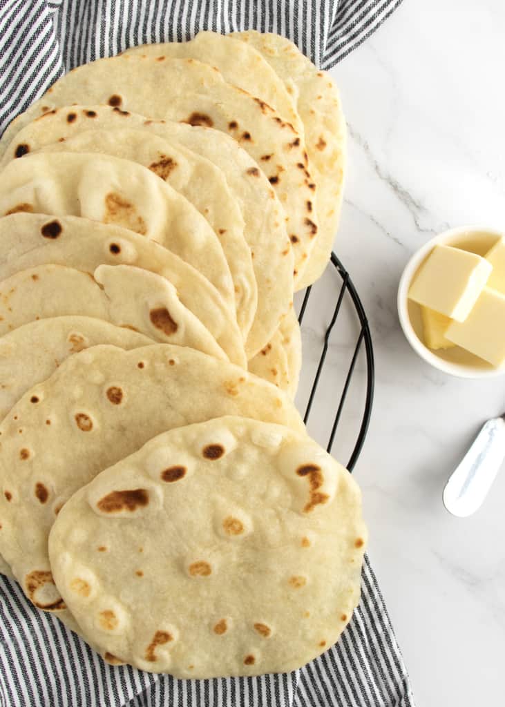 The Best Homemade Flour Tortillas The BakerMama
