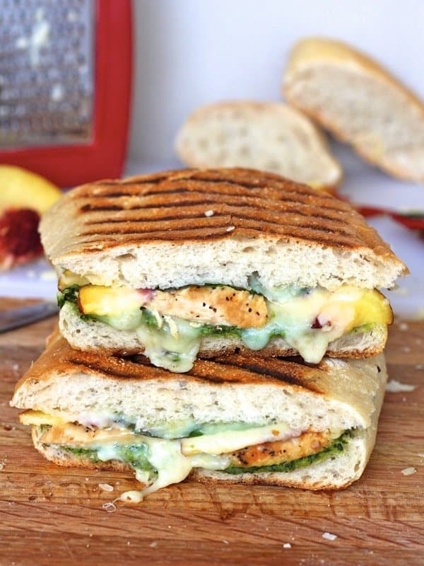 Chicken Pesto Peach Panini