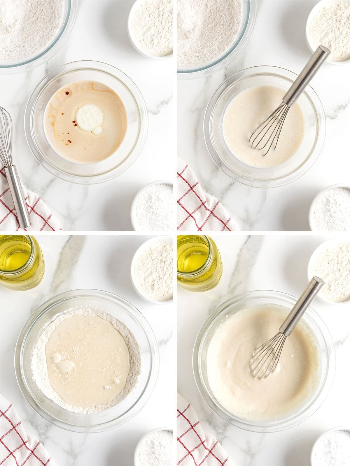 Steps to make fried cookie dough.