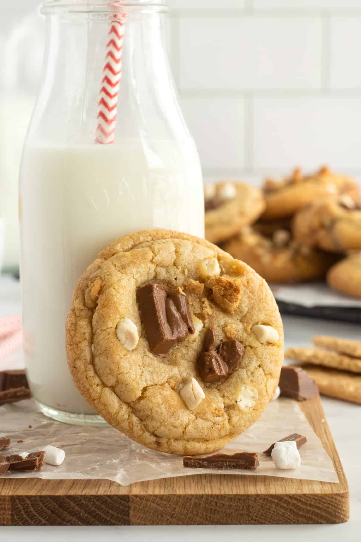 S'mores Pudding Cookies by The BakerMama