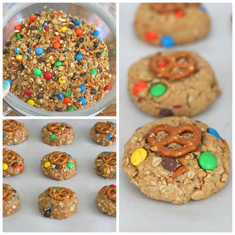 Monster Pretzel Cookies - The BakerMama