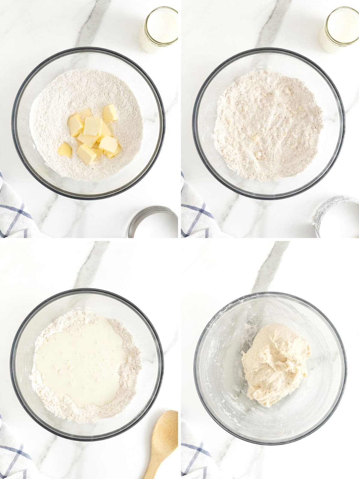 Steps to make oven-fried mini chicken biscuits.