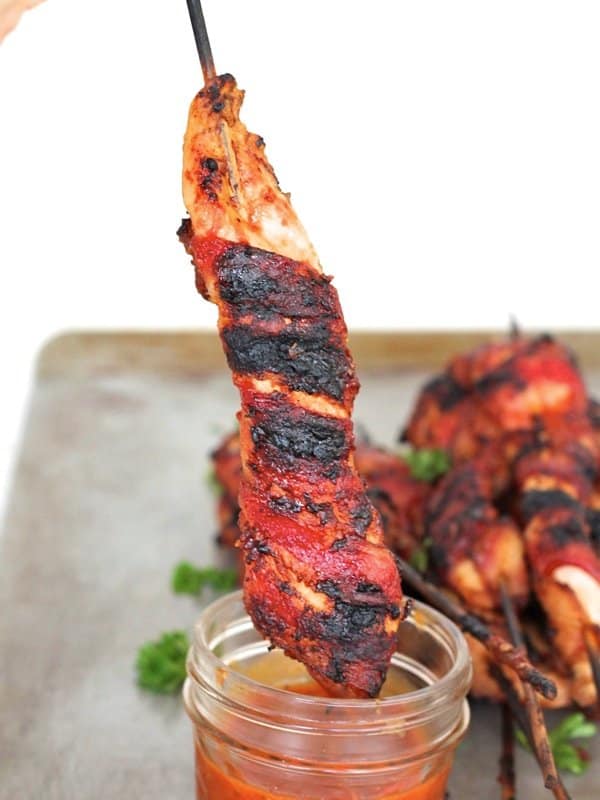 Barbecue Chicken and Bacon Skewers, Poultry Recipes