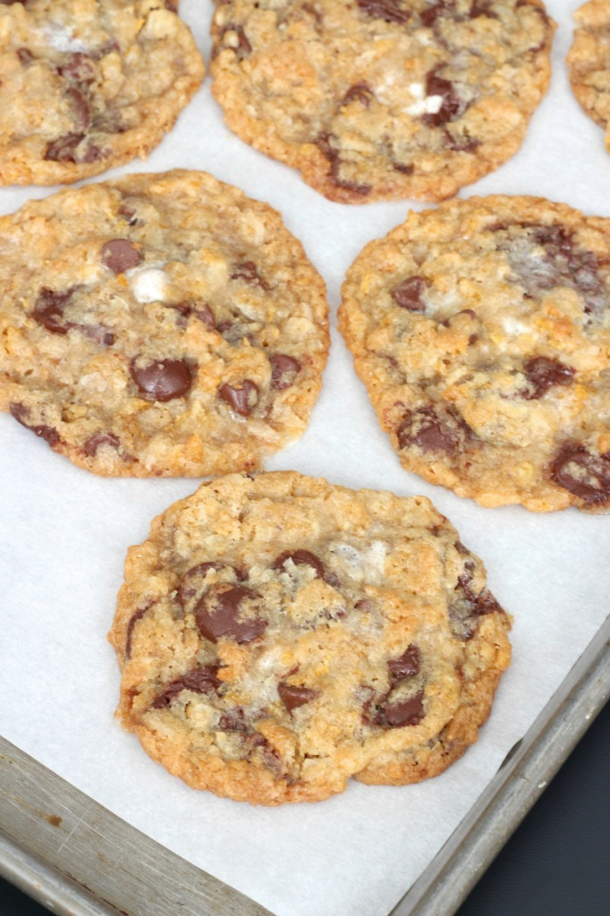 Corn Flake Coconut Chocolate Chip Cookies